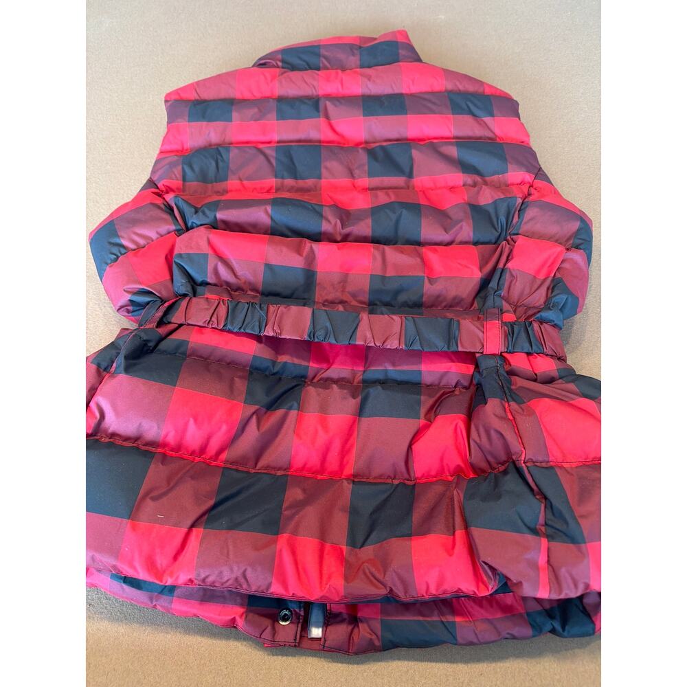Lauren Ralph Lauren Women's 10 Buffalo Check Quilted Down Vest Embellished Logo - Picture 13 of 13